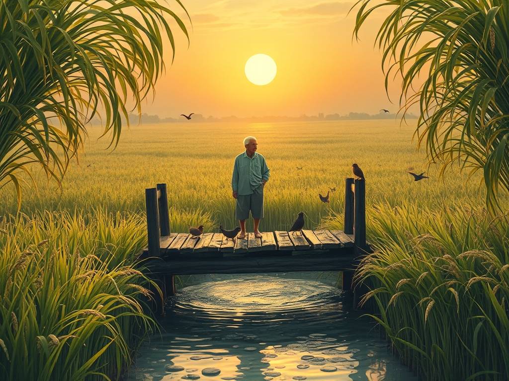 稻浪千重的午后:风在田野间写抒情散文 稻浪千重的午后:风在田野间写抒情散文