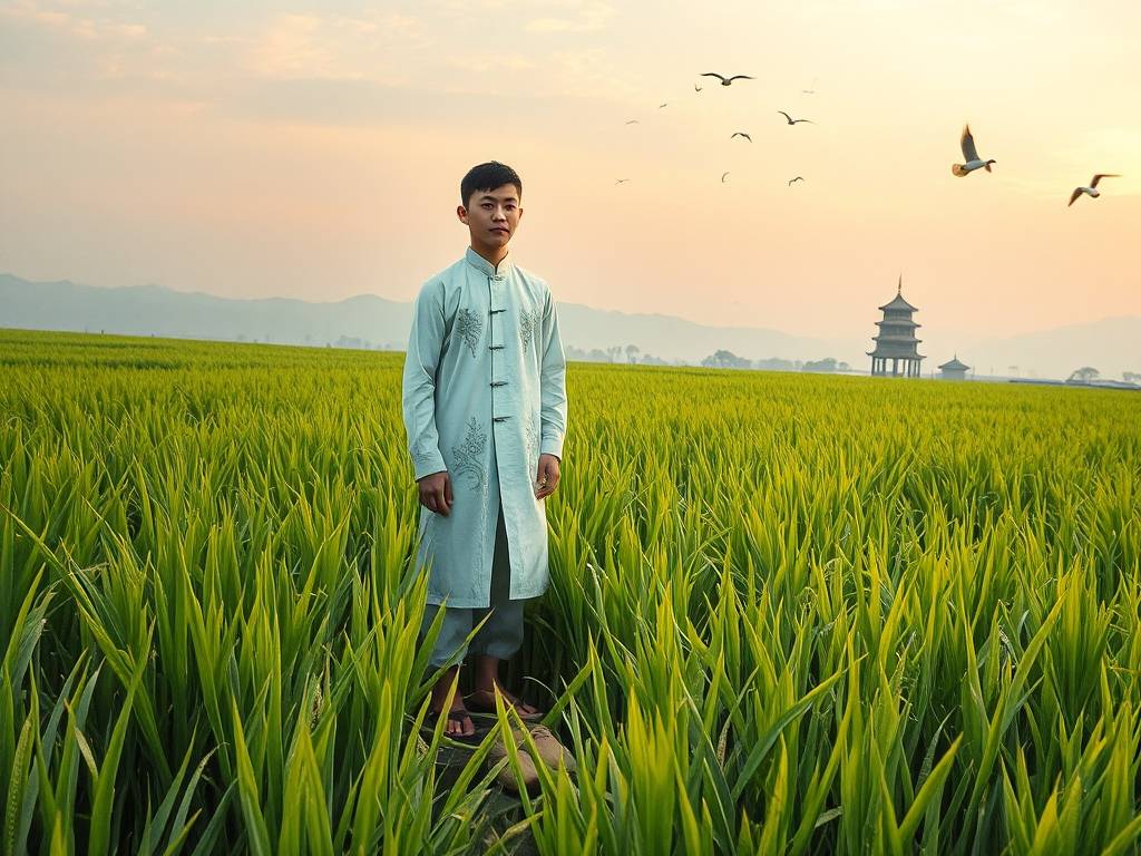 稻浪千重的午后:风在田野间写抒情散文(1) 稻浪千重的午后:风在田野间写抒情散文(1)