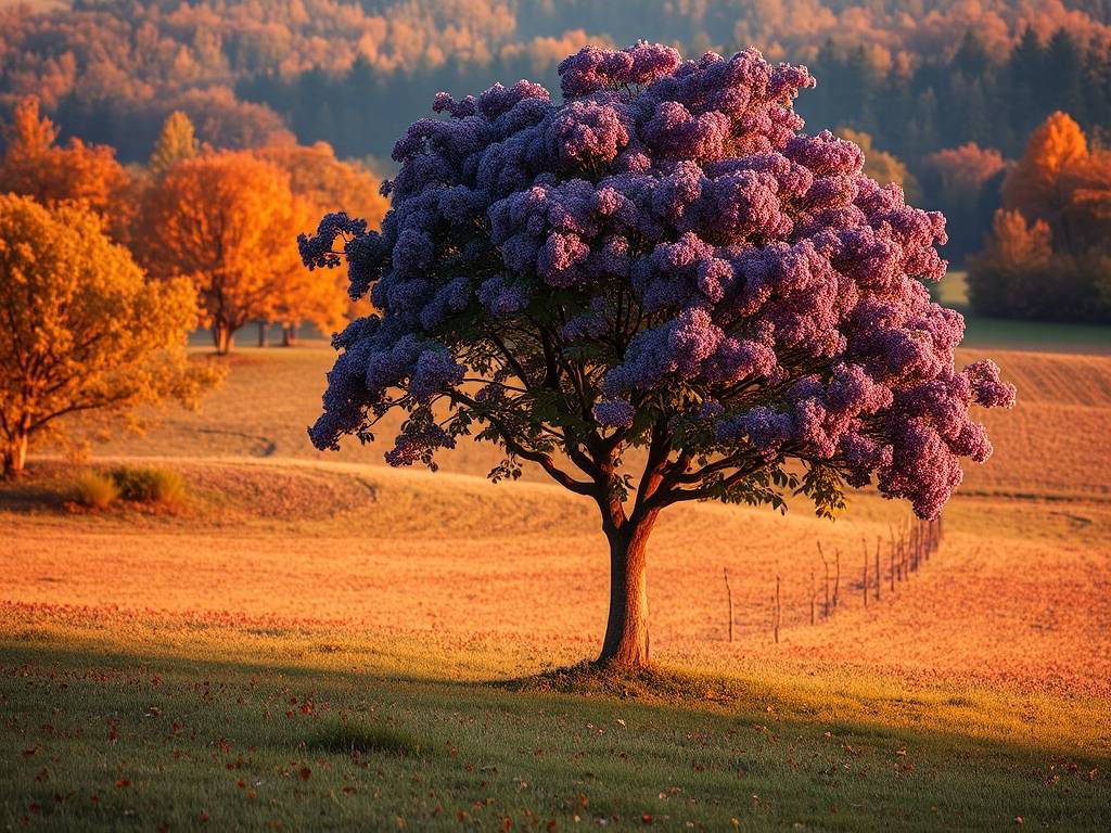 苦楝树的紫色星群:秋天的低调浪漫主义(1) 苦楝树的紫色星群:秋天的低调浪漫主义(1)